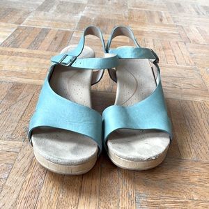 Dansko light blue sandals